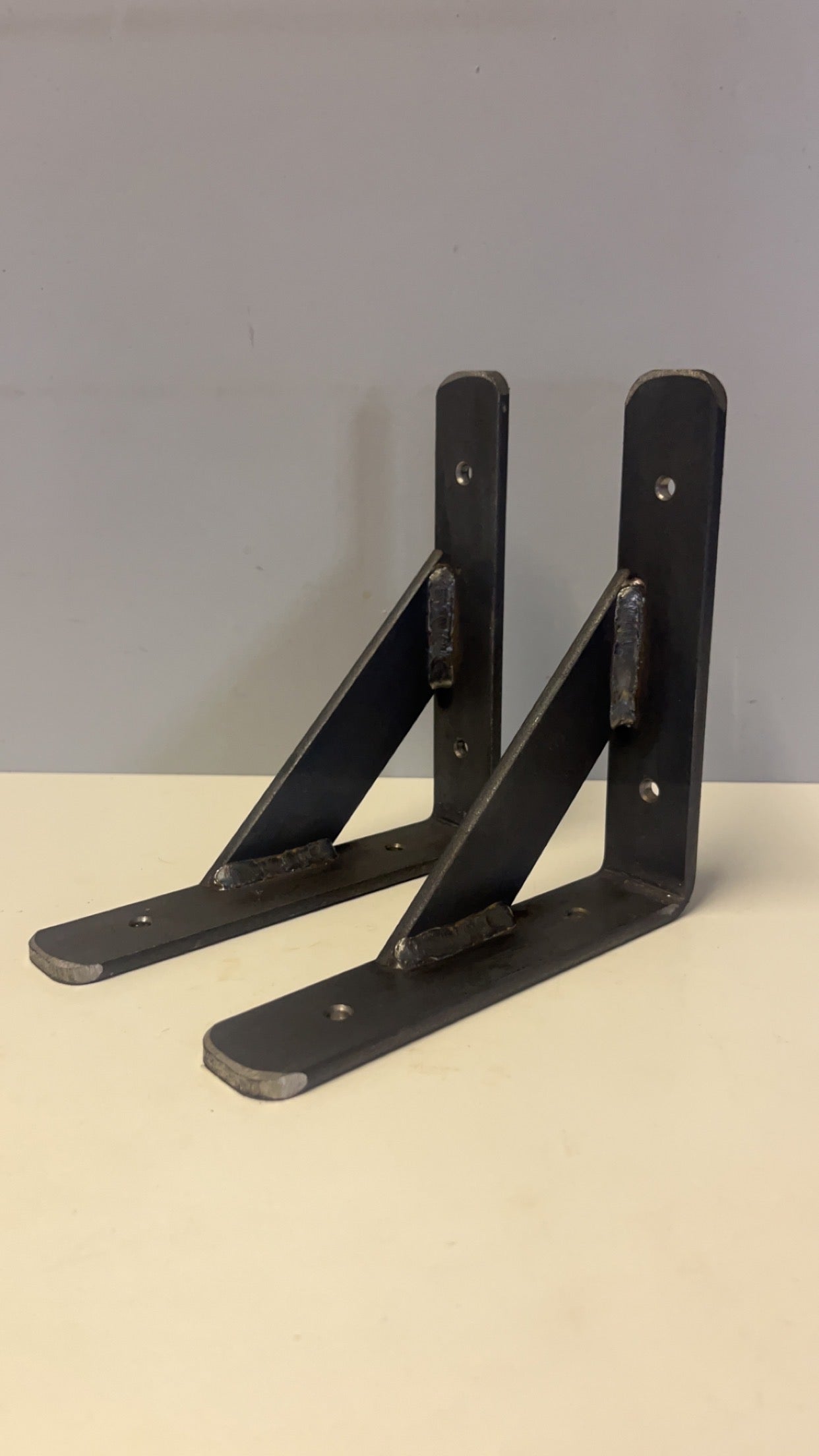 Metal Reinforced Brackets Heavy Duty 5mm Thick Mild Steel UK Handmade Free P&P