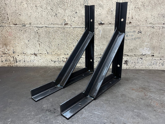 Heavy Duty Shelf Brackets 250KG Per Bracket Angle Iron
