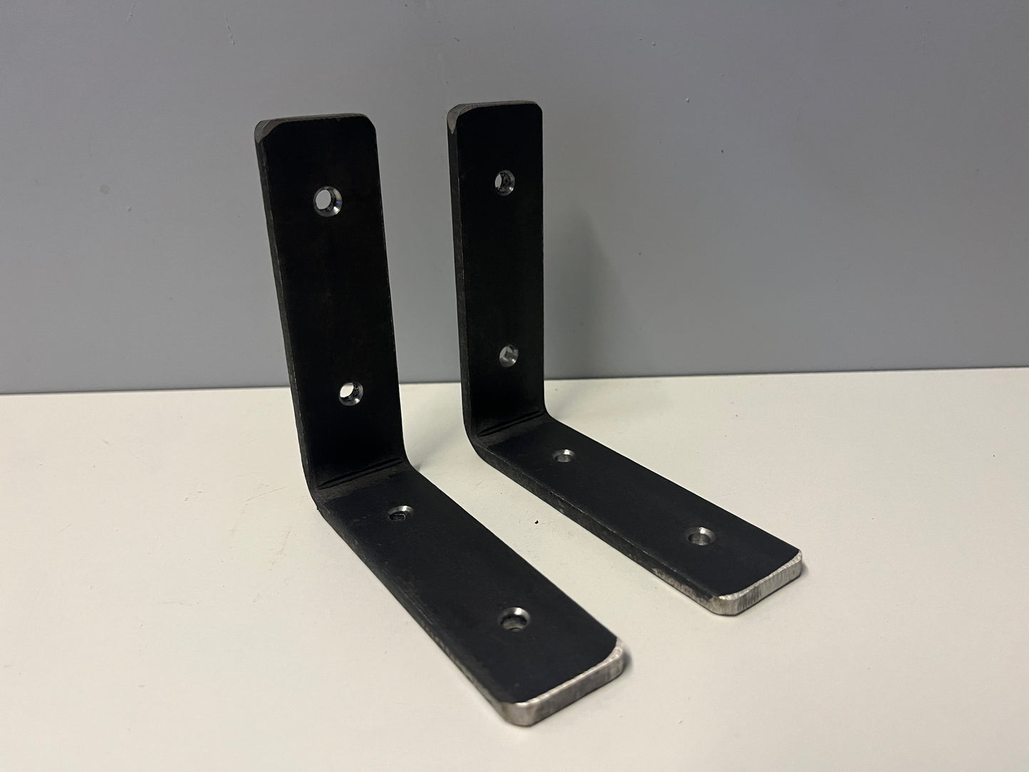 Mild Steel 90 Degree 5mm Heavy Duty Industrial L-Shaped Mounting Bracket UK MADE