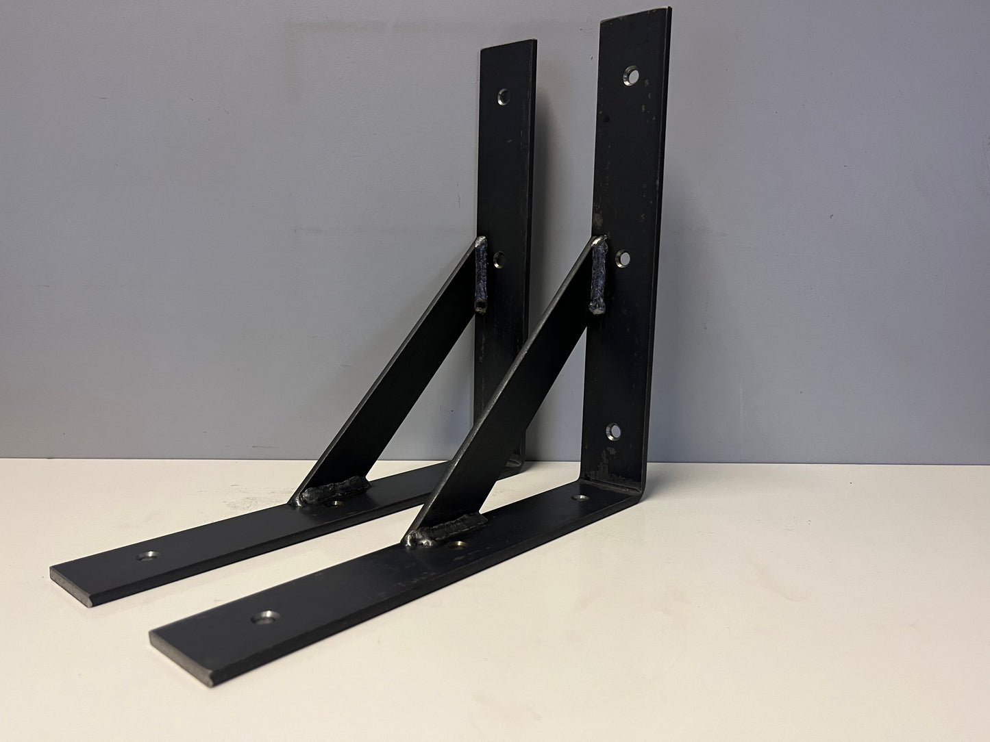 Mild Steel Bracket Reinforced Heavy Duty 90 Degree 5mm Thick UK HANDMADE FREE PP