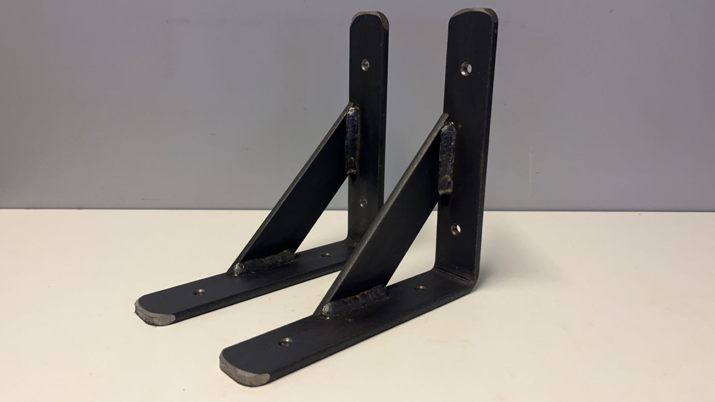 Metal Reinforced Brackets Heavy Duty 5mm Thick Mild Steel UK Handmade Free P&P