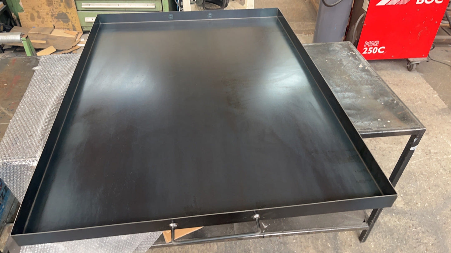 Oil Food Chemical Drip Tray Heavy Duty + Handles-HANDMADE FAST FREE PP