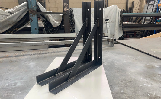 Metal Reinforced Angle Iron Mild Steel Rustic Bracket Heavy Duty UK MADE FREE PP