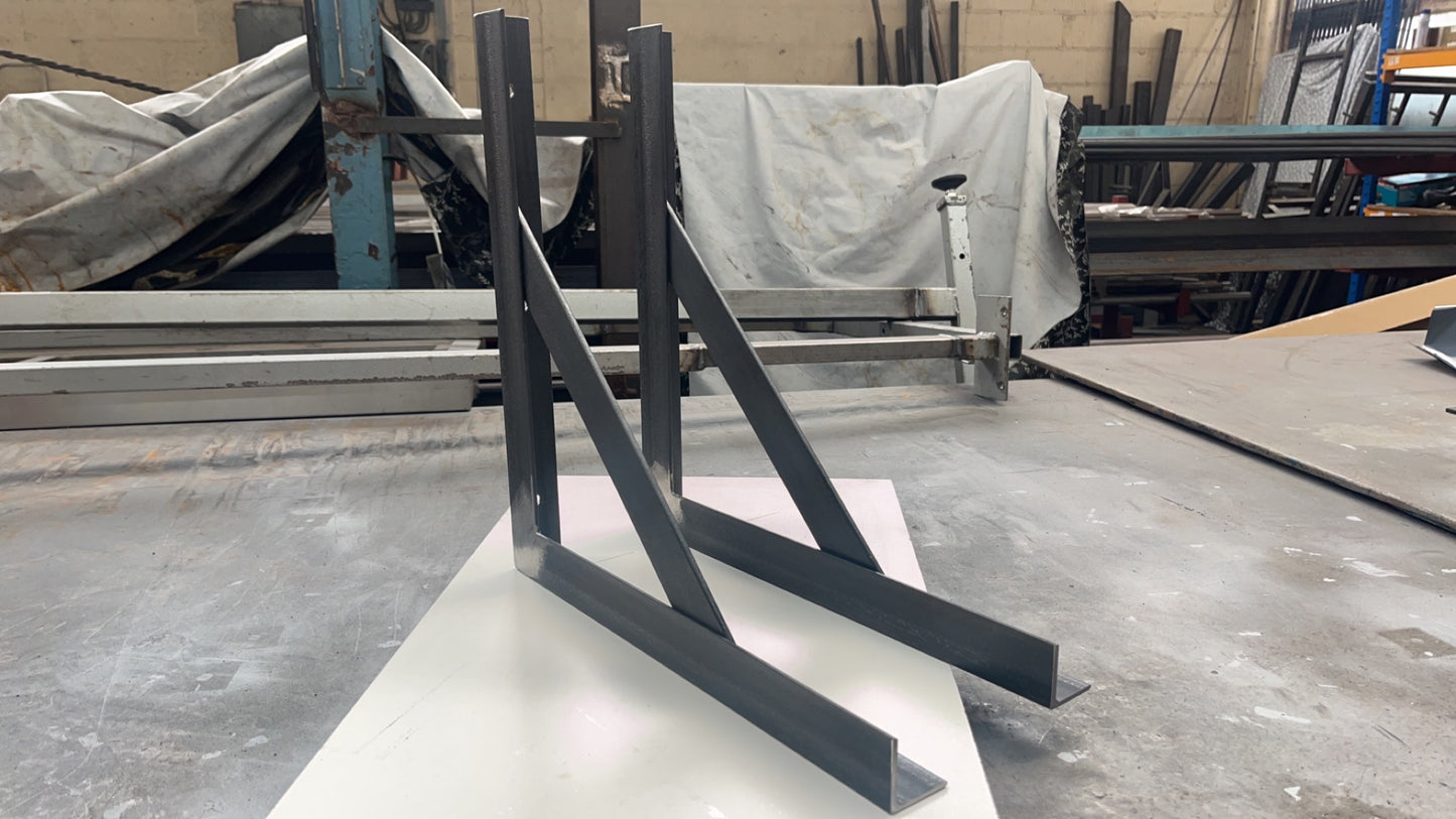 Metal Reinforced Angle Iron Mild Steel Rustic Bracket Heavy Duty UK MADE FREE PP